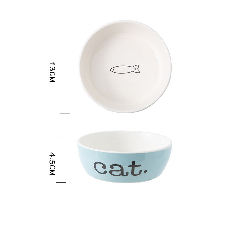 Eco Friendly Sublimation Custom Pet Cat Food Water Feeding Ceramic Dog Bowl