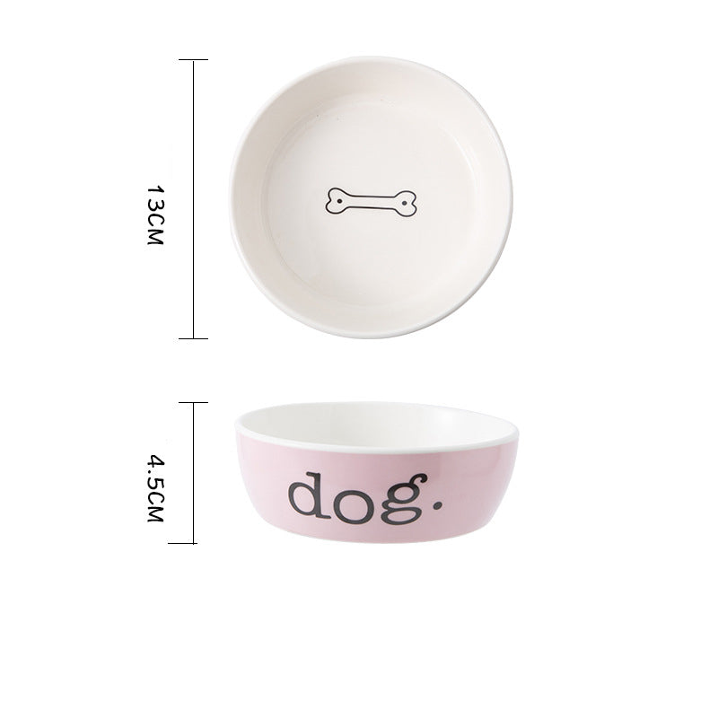 Eco Friendly Sublimation Custom Pet Cat Food Water Feeding Ceramic Dog Bowl