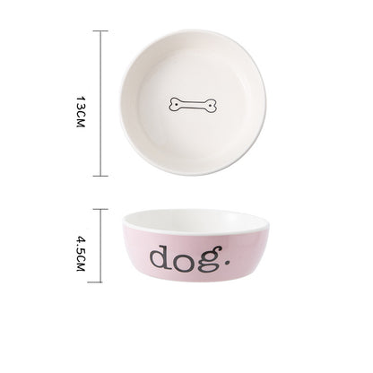 Eco Friendly Sublimation Custom Pet Cat Food Water Feeding Ceramic Dog Bowl