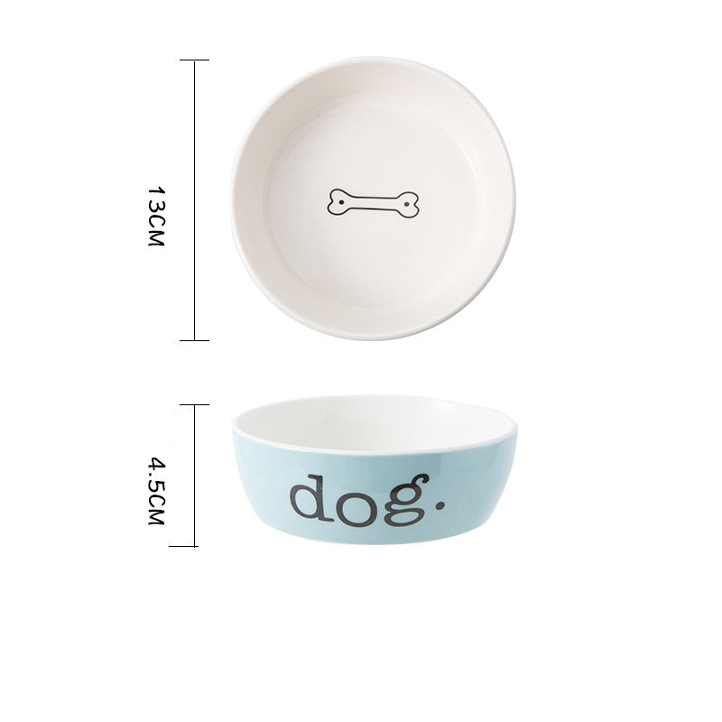 Eco Friendly Sublimation Custom Pet Cat Food Water Feeding Ceramic Dog Bowl
