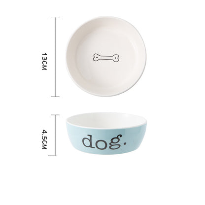 Eco Friendly Sublimation Custom Pet Cat Food Water Feeding Ceramic Dog Bowl