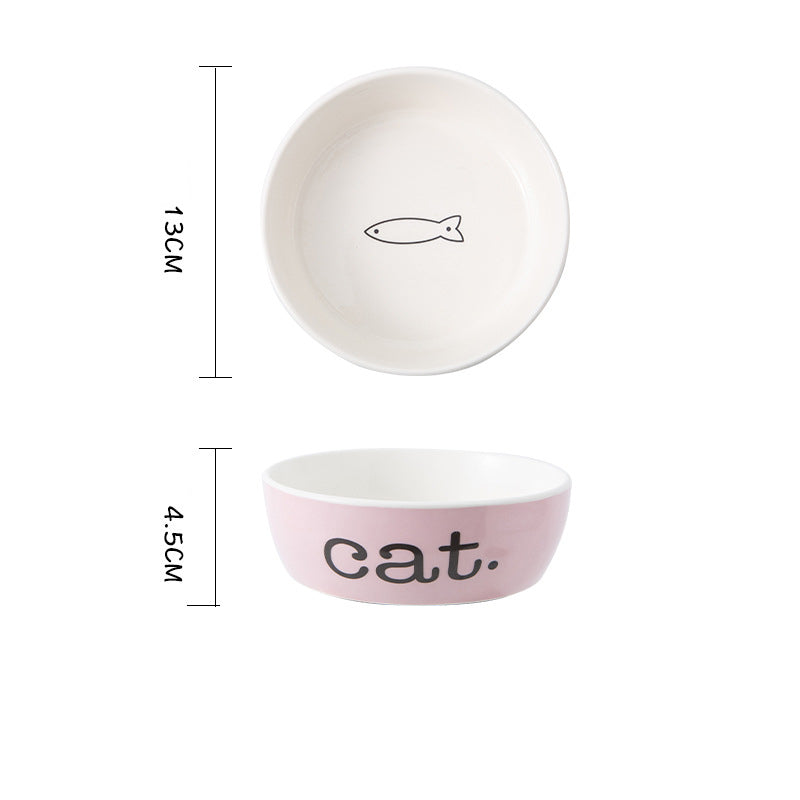 Eco Friendly Sublimation Custom Pet Cat Food Water Feeding Ceramic Dog Bowl