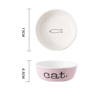 Eco Friendly Sublimation Custom Pet Cat Food Water Feeding Ceramic Dog Bowl