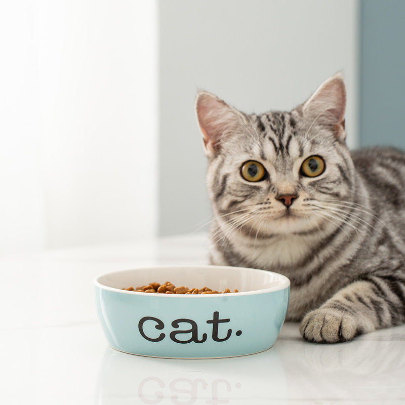 Eco Friendly Sublimation Custom Pet Cat Food Water Feeding Ceramic Dog Bowl